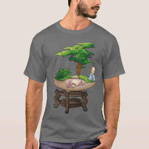 Bonsai-meditatie ZEN-TUIN DROMEN 90s retro T-shirt