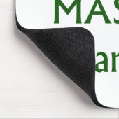 Bonsai meester bang voor groene tekst muismat (Hoek)