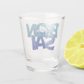 BONSAI met bonsai tree Shot Glass Glas (Achterkant)