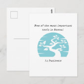 Bonsai Patience Briefkaart (Voorkant / Achterkant)
