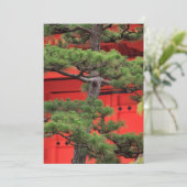 Bonsai Pine Tree Bedankkaart (Staand voorkant)