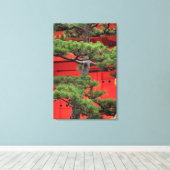 Bonsai Pine Tree Canvas Afdruk (Insitu (Houten vloer))