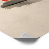 Bonsai Pine Tree - Fuji Sunset Poster (Hoek)