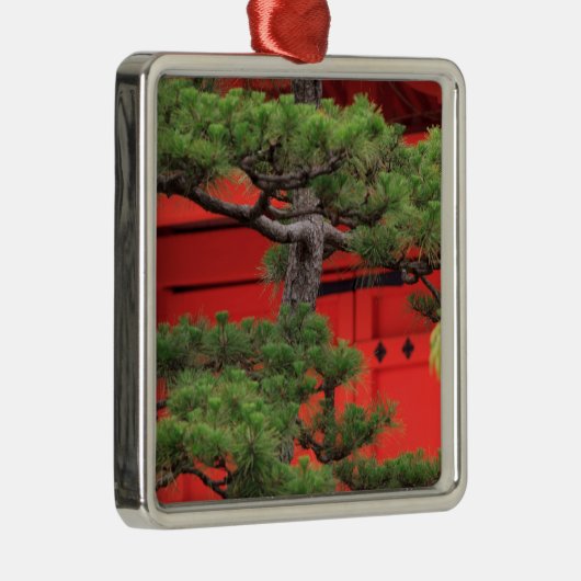 Bonsai Pine Tree Metalen Ornament (Rechts)