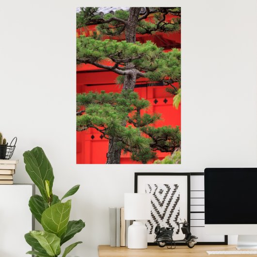 Bonsai Pine Tree Poster (Thuiskantoor)