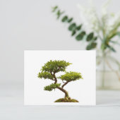 Bonsai plant briefkaart (Staand voorkant)