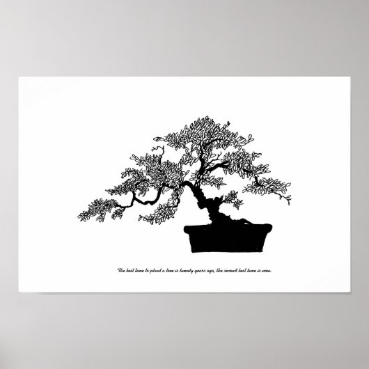 Bonsai Poster with text (Voorkant)