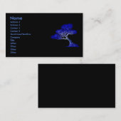 Bonsai-profielkaart Visitekaartje (Voorkant / Achterkant)