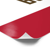 Bonsai Republiek Vlag Perfect Poster (Hoek)