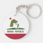 Bonsai Republiek Vlag Sleutelhanger (Achterkant)