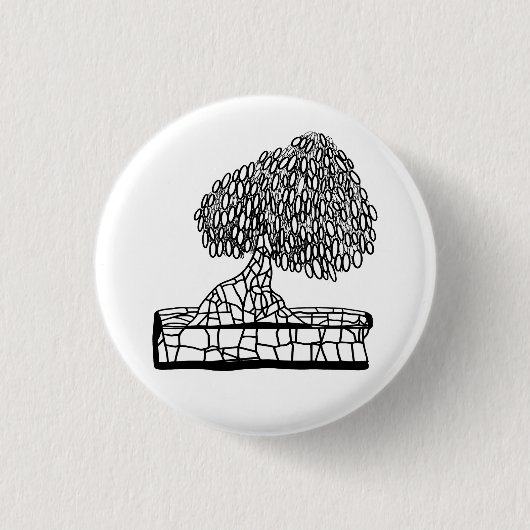 BONSAI RONDE BUTTON 3,2 CM (Voorkant)