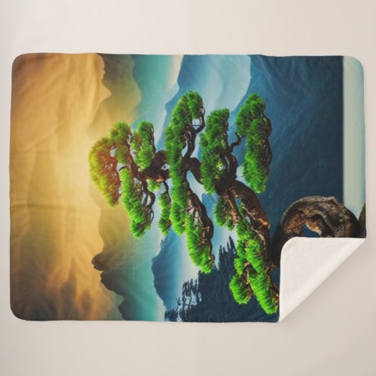 Bonsai Sherpa Deken (Voorkant (horizontaal))