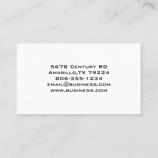 Bonsai Silhouette Sun Visitekaartje (Achterkant)