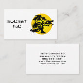 Bonsai Silhouette Sun Visitekaartje (Voorkant / Achterkant)