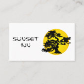 Bonsai Silhouette Sun Visitekaartje (Voorkant)