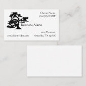 Bonsai Silhouette Visitekaartje (Voorkant / Achterkant)