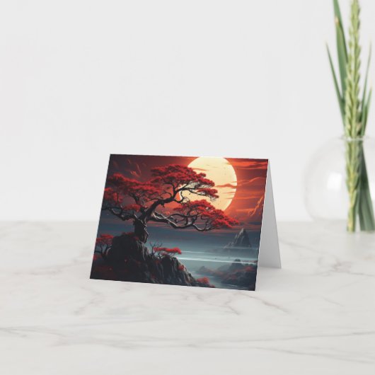 Bonsai Tree Bedankkaart (Voorkant)