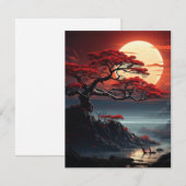 Bonsai Tree Bedankkaart (Voorkant / Achterkant)