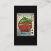 Bonsai Tree Boeddhisme Japanse Natuur Butterfly Visitekaartje (Voorkant)