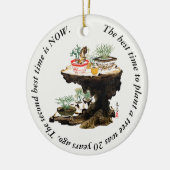 Bonsai Tree Botanische Plant Japanse Waterverf Keramisch Ornament (Links)