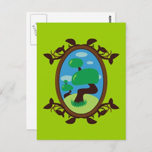 Bonsai Tree Briefkaart (Voorkant / Achterkant)