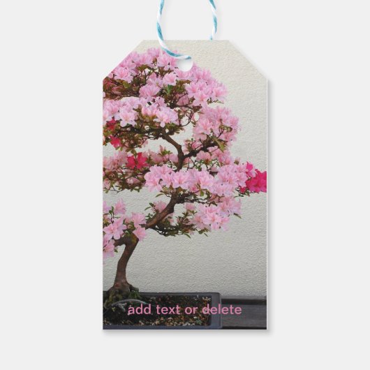 Bonsai Tree Cadeaulabel (Achterkant)