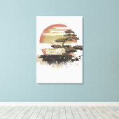 Bonsai Tree Canvas Afdruk (Insitu (Houten vloer))
