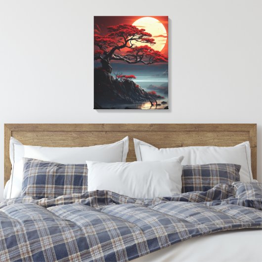 Bonsai Tree Canvas Afdruk (Insitu (Slaapkamer))