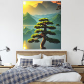 Bonsai Tree Canvas afdrukken (Insitu (Slaapkamer))
