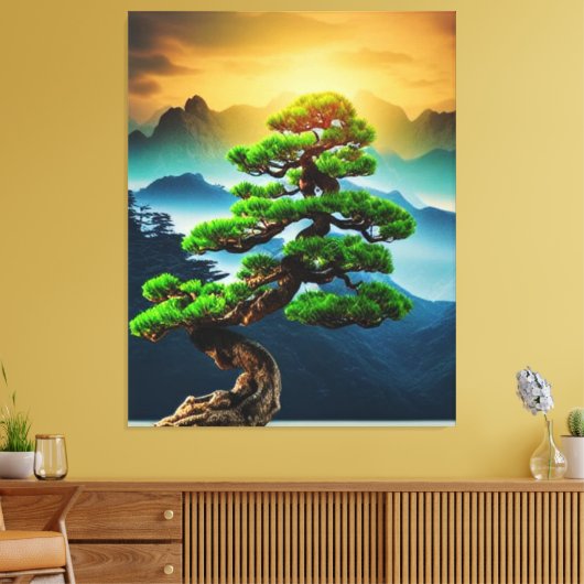 Bonsai Tree Canvas afdrukken (Insitu (Woonkamer))