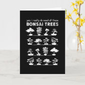 Bonsai Tree Care Penjing Gardening Gift Kaart (Gele Bloem)