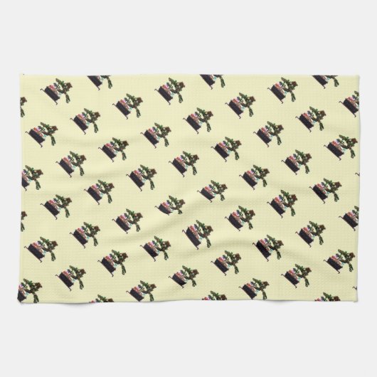 Bonsai Tree Christmas Theedoek (Horizontaal)