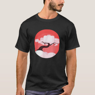 Bonsai Tree Enso Circle Kalligrafie Zen Boeddhist  T-shirt