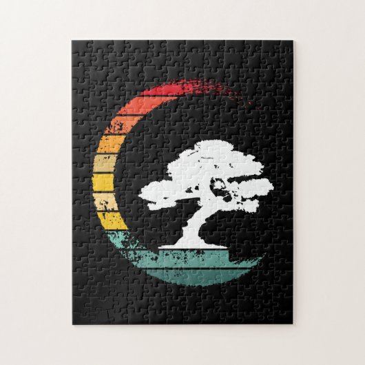 Bonsai Tree Enso Circle  Zen Calligrafie Legpuzzel (Verticaal)