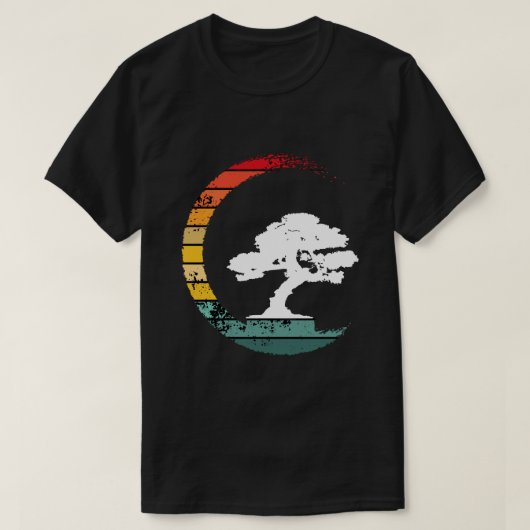 Bonsai Tree Enso Circle  Zen Calligrafie T-shirt (Design voorkant)