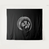 bonsai tree enso circlezen kalligrafie kunst wandkleed (Voorkant (horizontaal))