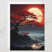 Bonsai Tree Feestdagenkaart (Voorkant / Achterkant)