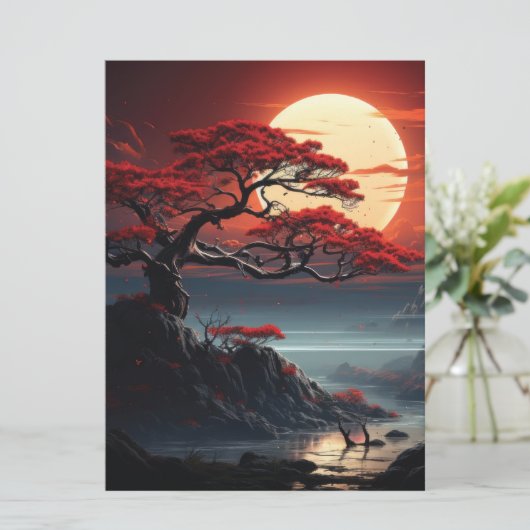 Bonsai Tree Feestdagenkaart (Staand voorkant)