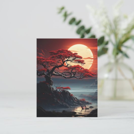 Bonsai Tree Feestdagenkaart (Staand voorkant)