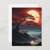 Bonsai Tree Feestdagenkaart (Voorkant / Achterkant)