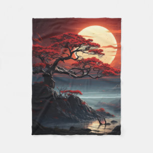 Bonsai Tree Fleece Deken