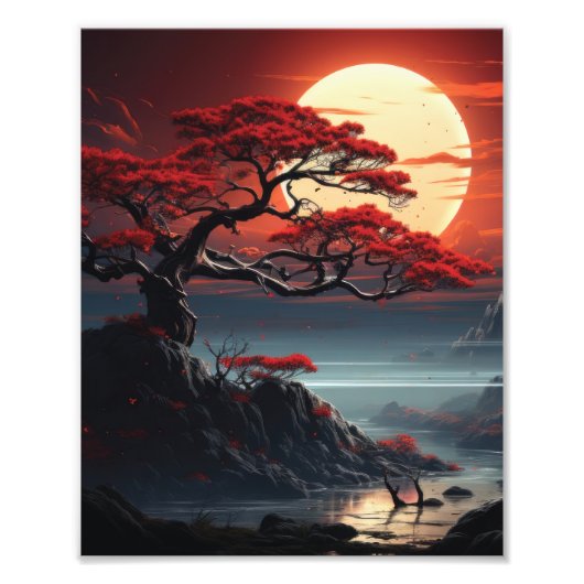 Bonsai Tree Foto Afdruk (Voorkant)