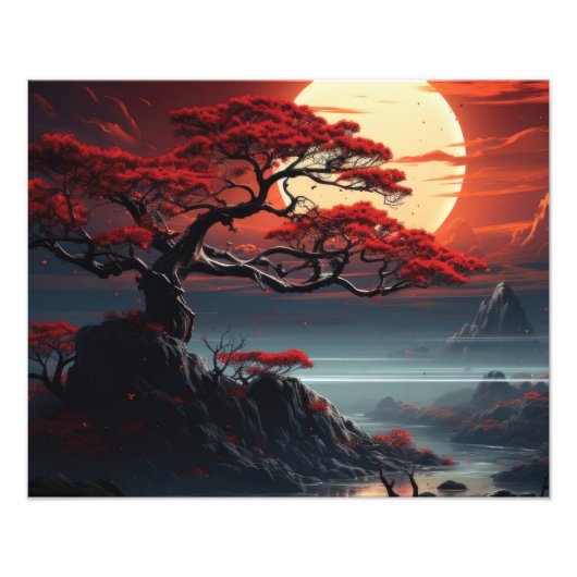 Bonsai Tree Foto Afdruk (Voorkant)