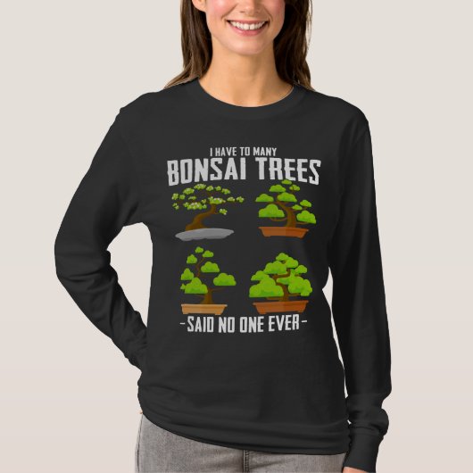 Bonsai Tree Gardener Japans Plant Bonsai Fan T-shirt (Voorkant)