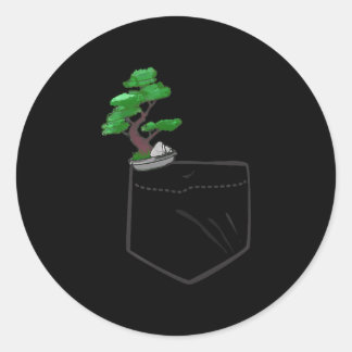 bonsai tree gift ronde sticker