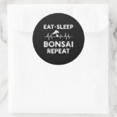 bonsai tree gift ronde sticker (Tas)