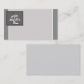 bonsai tree grijs en wit visitekaartje (Voorkant / Achterkant)