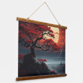 Bonsai Tree Hangend Wandkleed (Gebogen)