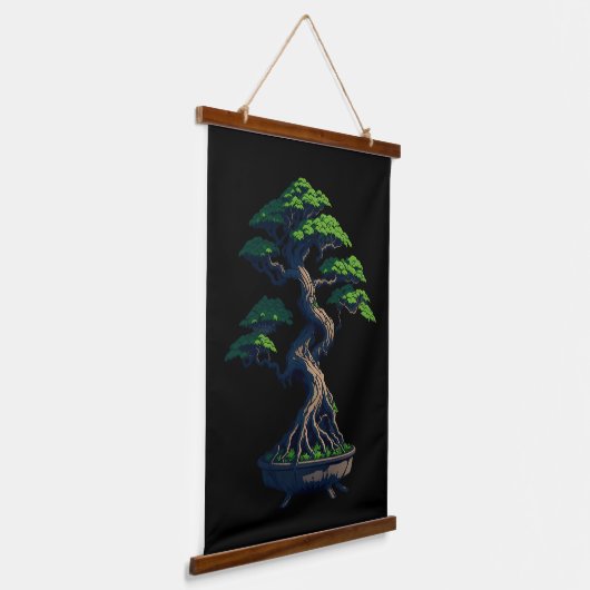 Bonsai Tree Hangend Wandkleed (Gebogen)