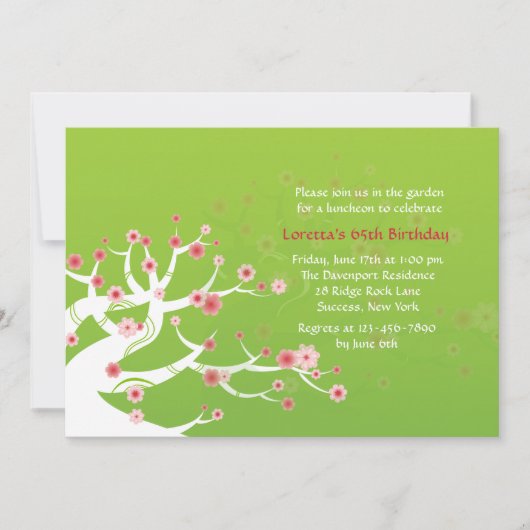 Bonsai Tree Invitation Kaart (Voorkant)